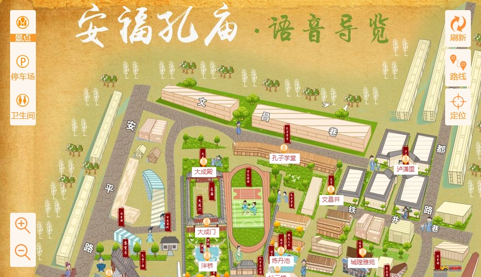 朔州手绘地图：智慧景区智能化服务的延伸